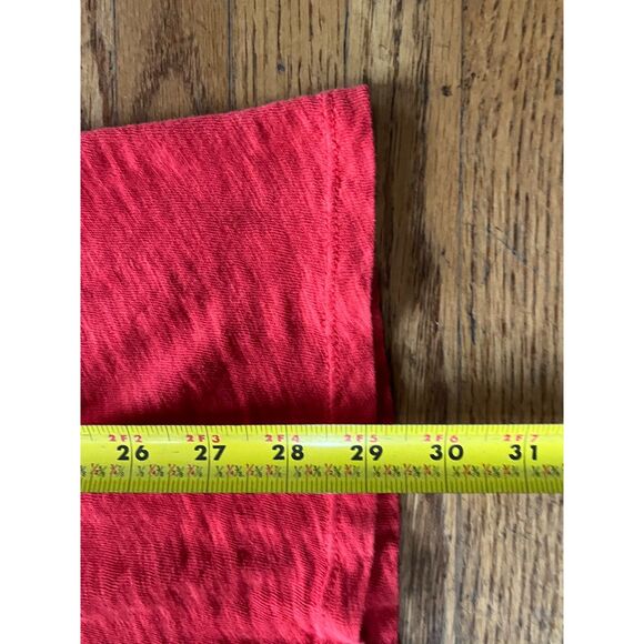 ATM Anthony Thomas Melillo Red V Neck Linen T Shirt Tee Top Mens Size Large - Picture 6 of 7